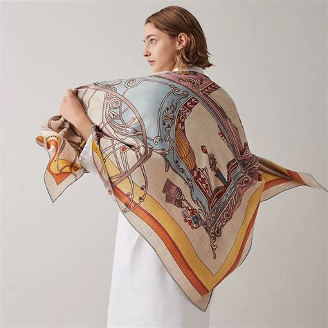 Hermès Coupe de Gala shawl 140 